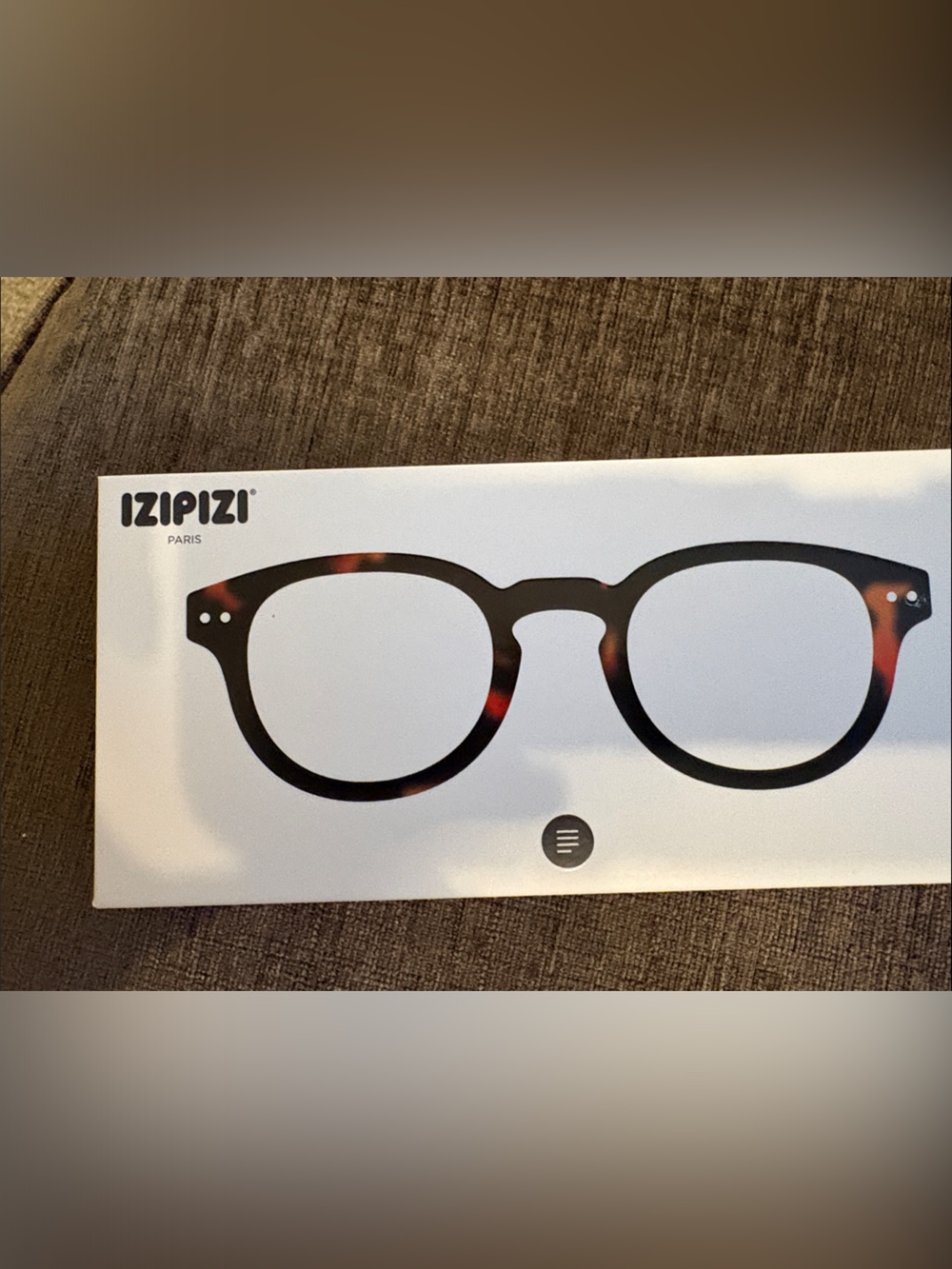 ZIP ZIP Paris women’s Tortoiseshell Reading Glasses Case - Brown/Black